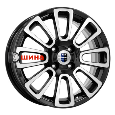 K&K Неман (КС717) 6x15/5x100 ET40 D67,1 Алмаз черный