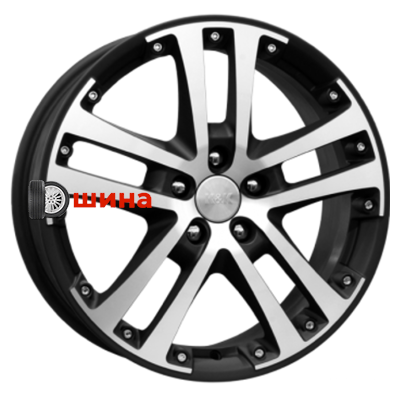 K&K Центурион (КС423) 7x17/5x100 ET48 D56,1 Алмаз черный КС423