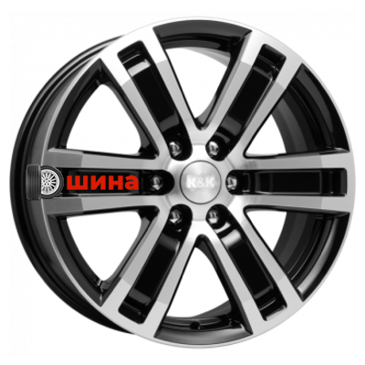 K&K R7-Рольф оригинал (КС457) 7,5x17/6x139,7 ET46 D67,1 Алмаз черный