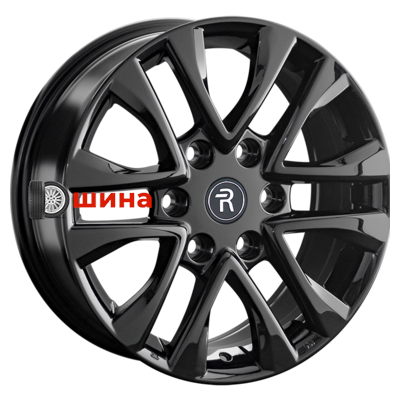 Replay TY184 7,5x17/6x139,7 ET25 D106,1 BK (пш, C570)