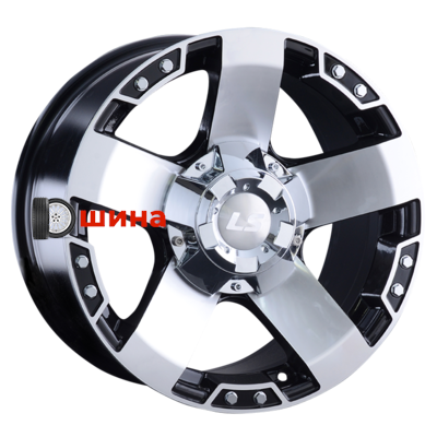 LS 872 9x17/5x150 ET30 D110,1 BKF (конус, Колпак+лого)