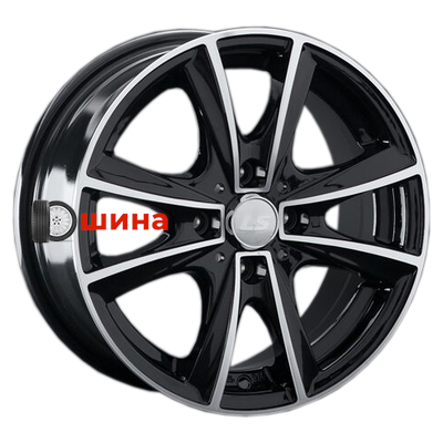 LS 231 7x17/4x100 ET40 D60,1 BKF (Колпак+лого)