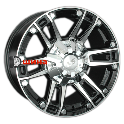 LS 558 8x17/6x139,7 ET35 D67,1 BKF (конус, Колпак+лого)