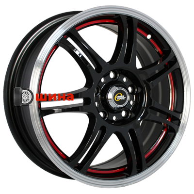 CrossStreet Y4601 6x15/5x100 ET40 D57,1 BKFRSI (Уценка)