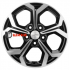 Khomen Wheels KHW1606 (Kaptur) 6,5x16/5x114,3 ET50 D66,1 Black-FP