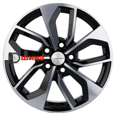 Khomen Wheels KHW1703 (A4) 7x17/5x112 ET46 D66,6 Black-FP