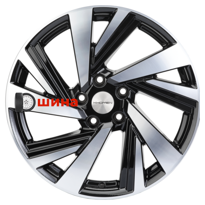 Khomen Wheels KHW1801 (X-trail) 7,5x18/5x114,3 ET45 D66,1 Black-FP