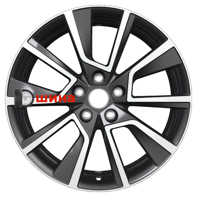 Khomen Wheels KHW1802 (Kaleos) 7x18/5x114,3 ET35 D66,1 Black-FP