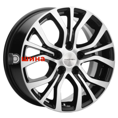 Khomen Wheels KHW1608 (Alphard) 6,5x16/5x114,3 ET38 D60,1 Black-FP