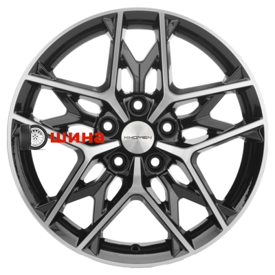 Khomen Wheels KHW1709 (Camry) 7x17/5x114,3 ET45 D60,1 Black-FP