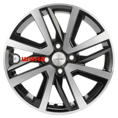 Khomen Wheels KHW1609 (Stepway) 6x16/4x100 ET37 D60,1 Black-FP