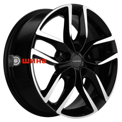 Khomen Wheels KHW1708 (Kodiaq/Tiguan) 6,5x17/5x112 ET38 D57,1 Black-FP