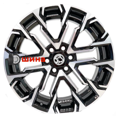 Khomen Wheels AZIMUT 2205 (QX80/Patrol) 9x22/6x139,7 ET25 D77,8 Black-FP