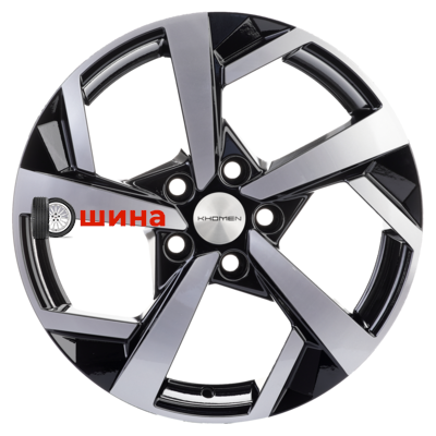 Khomen Wheels KHW1712 (Jetta) 7x17/5x112 ET54 D57,1 Black-FP