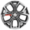 Khomen Wheels KHW1710 (Kaptur/Arkana) 6,5x17/5x114,3 ET50 D66,1 Black-FP