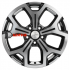 Khomen Wheels KHW1710 (Kaptur/Arkana) 6,5x17/5x114,3 ET50 D66,1 Black-FP