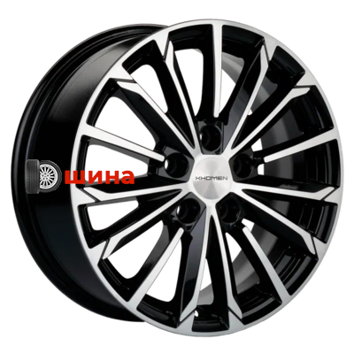 Khomen Wheels KHW1611 (Optima/Soul) 6,5x16/5x114,3 ET47,5 D67,1 Black-FP
