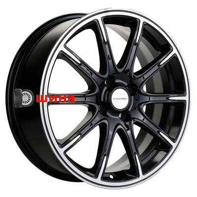 Khomen Wheels KHW1707 (KIA Rio I/II Solaris I/II) 6,5x17/4x100 ET49 D54,1 Black-FP
