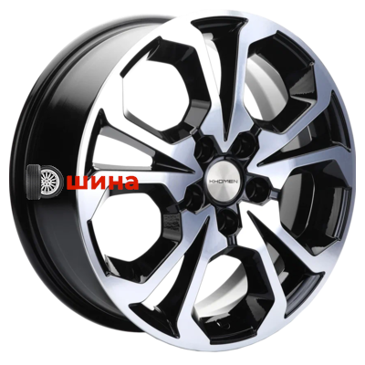 Khomen Wheels KHW1711 (Chery tigo 7pro) 6,5x17/5x108 ET33 D60,1 Black-FP