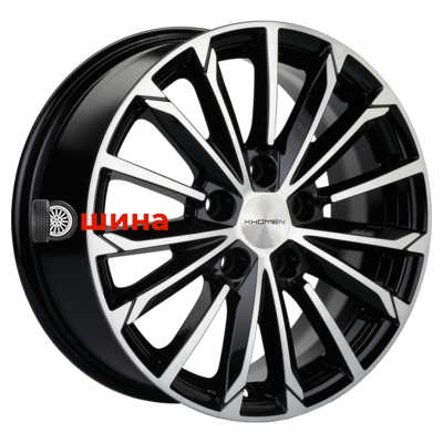 Khomen Wheels KHW1611 (Octavia A7) 6,5x16/5x112 ET46 D57,1 Black-FP