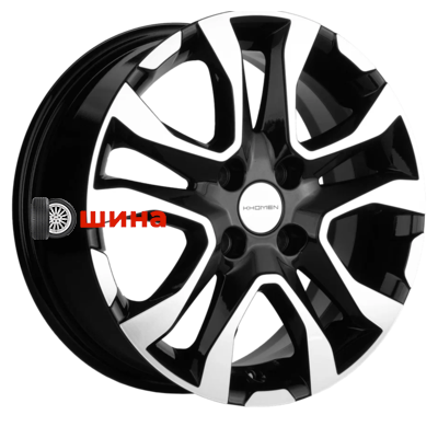 Khomen Wheels KHW1503 (Rio) 6x15/4x100 ET46 D54,1 Black-FP