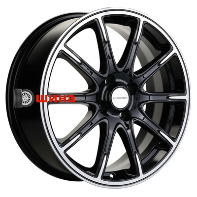 Khomen Wheels KHW1707 (Lada Vesta Cross) 6,5x17/4x100 ET43 D60,1 Black-FP