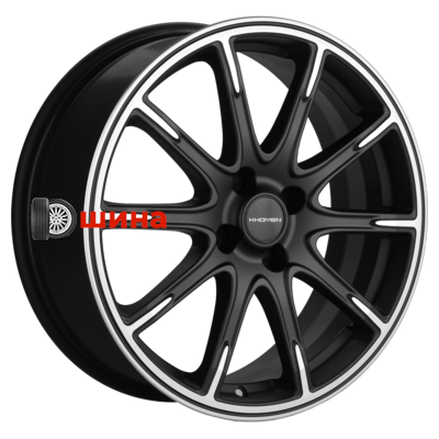 Khomen Wheels KHW1707 (Lada Granta) 6,5x17/4x98 ET38 D58,6 Black-FP matt