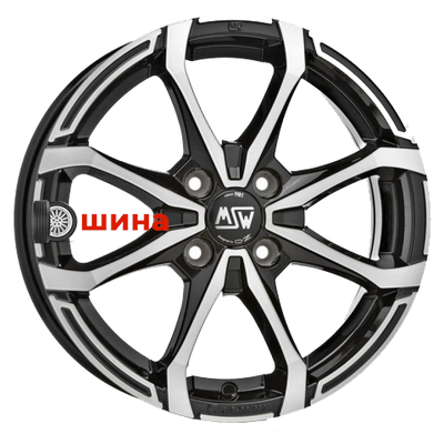 MSW X4 5,5x15/4x100 ET42 D60,1 Black Full Polish