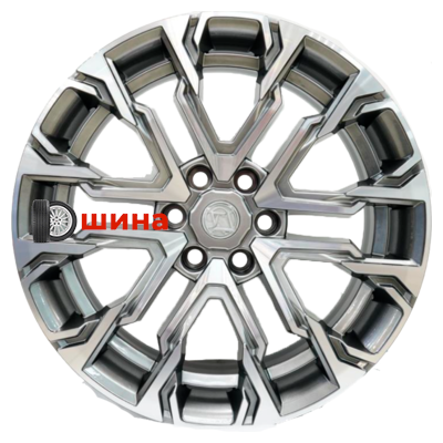 Khomen Wheels AZIMUT 2205 (QX80/Patrol) 9x22/6x139,7 ET25 D77,8 Dark Chrome-FP