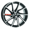 Alutec Singa 6x16/4x100 ET43 D54,1 Diamant black front polished