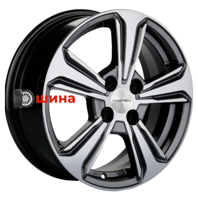 Khomen Wheels KHW1502 (Solaris II) 6x15/4x100 ET46 D54,1 G-Silver-FP