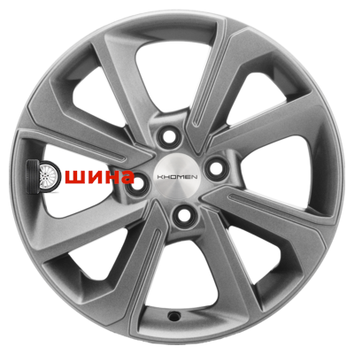 Khomen Wheels KHW1501 (Logan/Sandero/Xray) 6x15/4x100 ET40 D60,1 G-Silver
