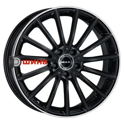 MAK Komet 8x19/5x112 ET43 D66,6 Gloss Black Mirror Ring