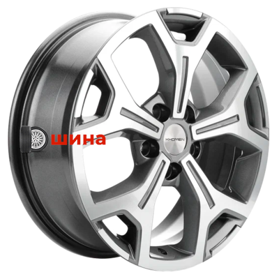 Khomen Wheels KHW1710 (Chery tigo 7pro) 6,5x17/5x108 ET33 D60,1 Gray-FP