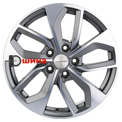 Khomen Wheels KHW1703 (Teana/X-trail) 7x17/5x114,3 ET45 D66,1 Gray-FP