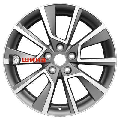Khomen Wheels KHW1802 (Karoq) 7x18/5x112 ET45 D57,1 Gray-FP