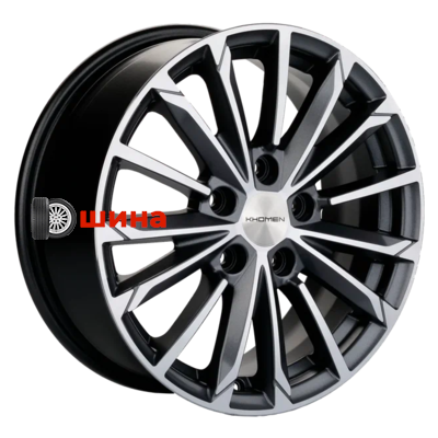 Khomen Wheels KHW1611 (Octavia/Golf/Jetta) 6,5x16/5x112 ET50 D57,1 Gray-FP