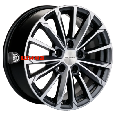 Khomen Wheels KHW1611 (Seltos/Soul) 6,5x16/5x114,3 ET44 D67,1 Gray-FP
