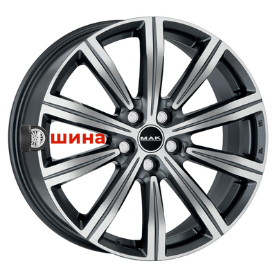 MAK Birmingham 9,5x22/5x120 ET49 D72,6 Gunmetal Mirror Face