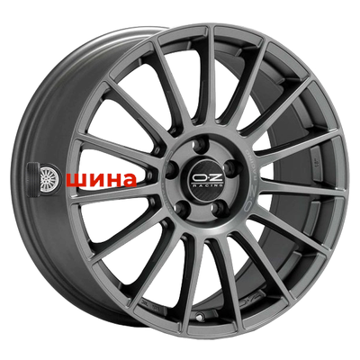 OZ Superturismo LM 7,5x17/5x112 ET35 D75 Matt Graphite + Silver Lettering
