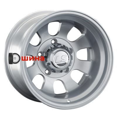 LS 889 10x15/5x139,7 ET-45 D108,1 Sil (конус, Колпак+лого)