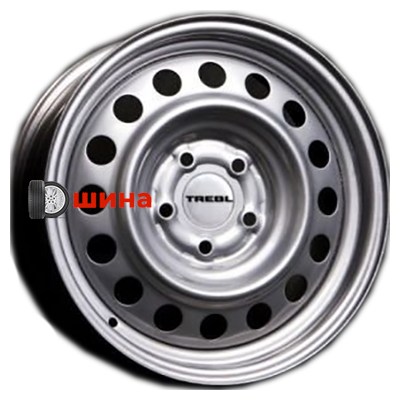 Trebl 64H38D 6x15/5x100 ET38 D57,1 Silver