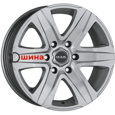 MAK Stone 6 8x18/6x139,7 ET15 D106,1 Silver