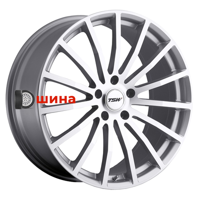 TSW Mallory 8x18/5x112 ET45 D72 Silver Mirror Cut Face