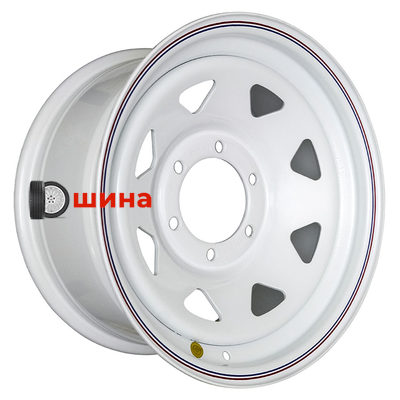 Off-Road Wheels Тойота Ниссан 8x16/6x139,7 ET10 D110 белый (треуг. мелкий)