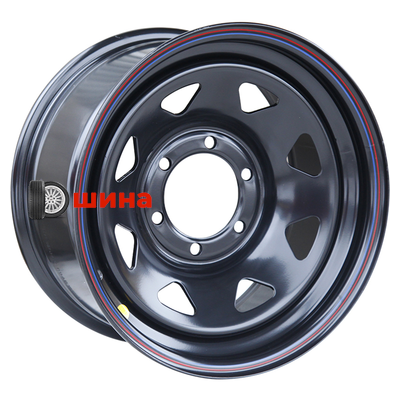 Off-Road Wheels Тойота Ниссан 8x16/6x139,7 ET10 D110 черный (треуг. мелкий)