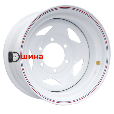 Off-Road Wheels Тойота Ниссан 8x15/6x139,7 ET-25 D110 белый (треуг.)