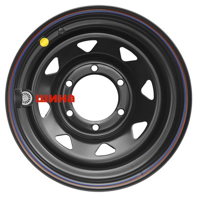 Off-Road Wheels Тойота Ниссан 8x15/6x139,7 ET-5 D110 черный (треуг. мелкий)