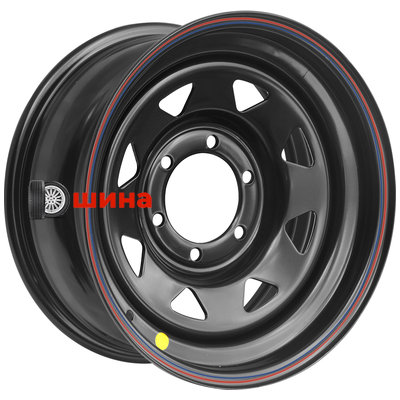 Off-Road Wheels Тойота Ниссан 8x15/6x139,7 ET-25 D110 черный (треуг. мелкий)