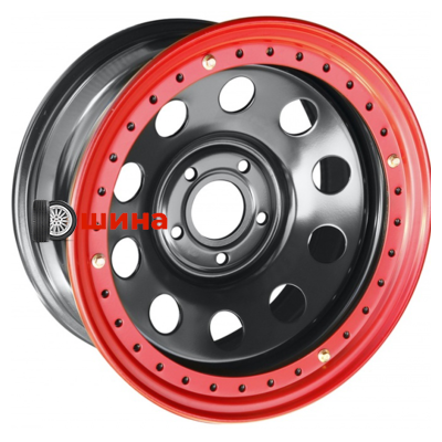 Off-Road Wheels Тойота Ленд Крузер 100 8x16/5x150 ET-14 D113 черный с бедлоком (красный)